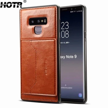 Magnetický Držiak do Vozidla Kožené Zadné puzdro pre Samsung Galaxy Note 9 Poznámka 8 PU Kožené Kryt pre Samsung s9 Plus A8, A6 Plus 2018