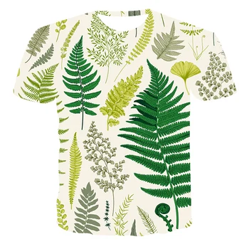 Nové T-košele pre mužov, vysoko kvalitné pánske tričká, dámske krátke rukávy kvet, abstraktné vzor 3D tlač pánske T-shirts, fas