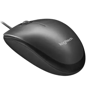 Logitech M90 USB Wired Mouse Ergonomická Plug and Play Optical Gaming Úrad Myši Myši Pre Prenosný POČÍTAČ, Počítača Office Orig