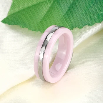 Nový Dizajn Romantický Módne Keramické Crystal Krúžky Ružovej Farby Výročie Krúžok Vyhlásenie Šperky Veľkoobchod pre Ženy Šperky