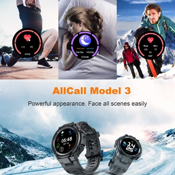 Model 3 Smartwatch Muži Ženy Vodotesný IP68 Šport Fitness Náramok Zdravie Monitor Hodiny Digitálne Smart Hodinky pre Android IOS