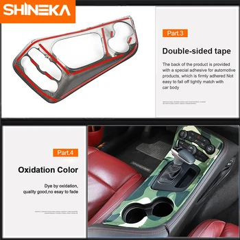 SHINEKA Interiérové Doplnky Pre Dodge Challenger+ Auto Radenie Dekorácie Panel Kryt Nálepka Pre Dodge Challenger+