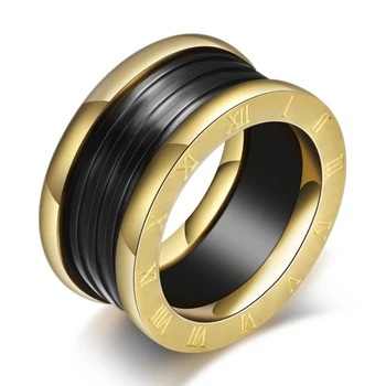 Nové Módne Snubné prstene, Šperky z Nerezovej ocele S Keramickou Tri Vrstvy Zásnubný Prsteň pre Ženy, Darčeky, Šperky
