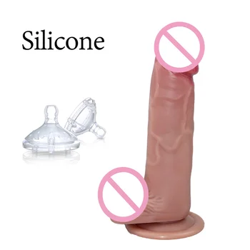 Silikónové hrubé dildo Falus xxl veľké erotické dospelých, sexuálne hračky pre ženy realistické gumy penis s prísavkou ženská masturbácia