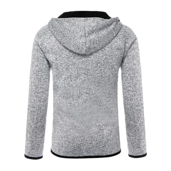 Pánska móda, šitie sveter na zips dlhé rukávy tlačidlo kabát s kapucňou mikiny outdoorové športy, beh školenia bunda tričko