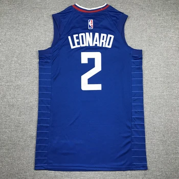 NBA pánske Los Angeles Clippers #2 Leonard Basketbalové Dresy Muž Modré Dresy