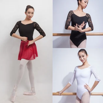 Balet Obleky Pre Ženy Čistej Bavlny Black Balet Dancewear Dospelých, Tanečná Prax, Šaty, Obleky Gymnastika