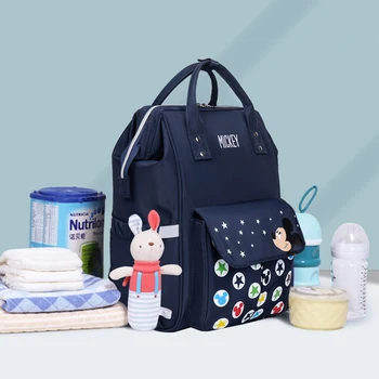Disney 2020 Múmiový Plienkové Materskej Nappy Veľkú Kapacitu Baby Vak Cestovný Batoh Ošetrovateľskej Starostlivosti O Dieťa Maminku Taška Mickey Minnie