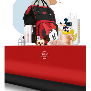 Disney 2020 Múmiový Plienkové Materskej Nappy Veľkú Kapacitu Baby Vak Cestovný Batoh Ošetrovateľskej Starostlivosti O Dieťa Maminku Taška Mickey Minnie