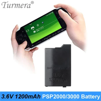 Turmera 1200mAh o 3,6 V Lítium Li-ion Nabíjateľná Batéria Náhradná pre PSP-2000 PSP-3000 v Sérii 3001 3004 3008 2004