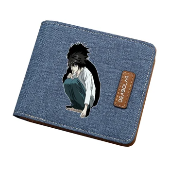 Japonsko, anime Death Note, Peňaženky Študent Peňaženky ID/Kreditnej Karty Držiteľ Cartoon Kabelku Muži Ženy plátno Krátke Peniaze Taška