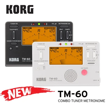 KORG TM60 TM60C Tuner Metronóm Vietor/ Gitara/ Drumbľa/ Saxofón/ Husle/ Flauta Tuner Univerzálny Metronóm (CM300 Možno vybrať)