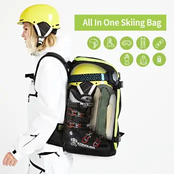 XCMAN Lyžiarske, Snowboard Batoh 50L Lietania Air Travel Bag Obchody, Prilby, Topánky,Nabíjania cez USB Port
