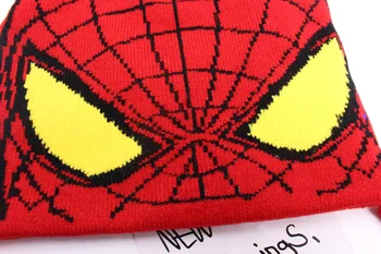 1Set Superhrdinu Spider Cosplay Kostým Pre Deti detský Pletenie Väzbe Teplý Klobúk Spp Rukavice Oblek