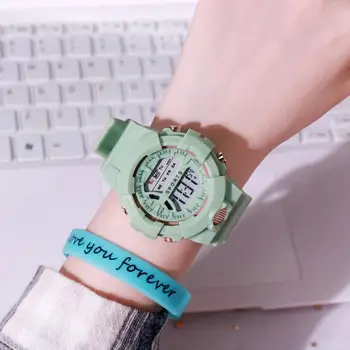 Móda Digitálne Hodinky pre Ženy, Mužov, Deti 24 hodín Elektronickej LED Hodinky Silikónové Watchband Športové Hodiny Náramok reloj mujer