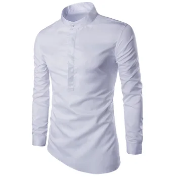 Osobné módne vysoko kvalitné pánske košele Business Bežné Slim košeľu mužov Oblečenie camisa masculina black & white