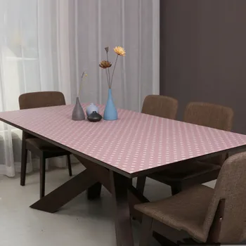 Pvc obdĺžnikový stôl handričkou vodotesný, prachotesný stolové prestieranie mäkké sklo, tepelne odolné jedálenský stôl kryt bytový textil dekor