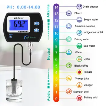 Yieryi Prenosný PH Meter Tester Presné Digitálne Pero PH-990 Vrecku Akvárium Víno Moču LCD PH Test s veľkým displejom