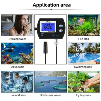 Yieryi Prenosný PH Meter Tester Presné Digitálne Pero PH-990 Vrecku Akvárium Víno Moču LCD PH Test s veľkým displejom