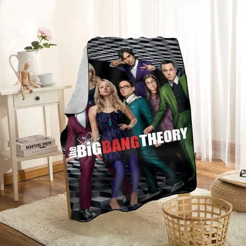 Custom Big Bang Theory Hodiť Deka Osobné Prikrývky Na Gauč/Posteľ/Auto Prenosný 3D Deka Pre Dieťa bytového Textilu