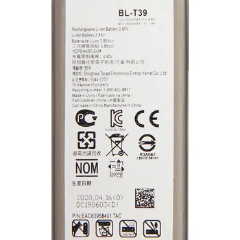 Originálne Náhradné Batérie BL-T39 Pre LG G7 ThinQ Q7 G710 Q7+ LMQ610 Autentické Telefón Batérie 3000mAh