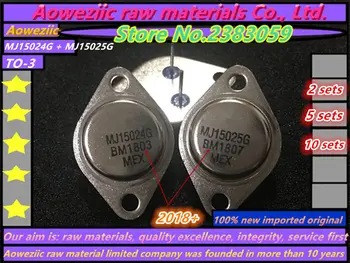 Aoweziic 2018+ nové dovezené pôvodné MJ15024G MJ15025G MJ15024 MJ15025 NA-3 zlaté zapečatené audio zosilňovač (1 sady)