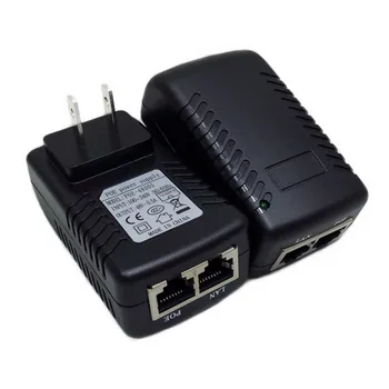 Poe 48V 0,5 A Poe Injektor EÚ a USA UK elektrickej siete Ethernet Adaptér Pre Ip Kamery Power Over Ethernet, Poe Injektor Prepínač Napájania