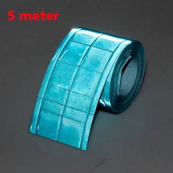 Svetlo Modrá Reflexná Páska PVC Pásu Prúžok Výstražné Pásky Šiť Na Oblečenie, Čiapky, Tašky 50mm (2