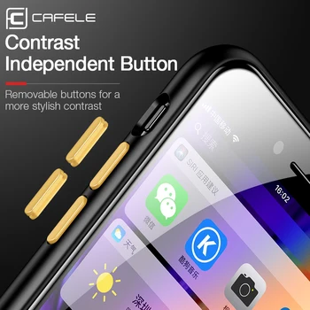 CAFELE 2020 najnovšie farba skrížiť puzdro pre iphone 7 8 plus silicon+PC priesvitné puzdro pre iphone 7 8 plus