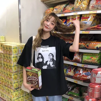 Lacné, veľkoobchod 2019 nové Jar Leto Horúce predaj dámskej módy bežné tričko lady krásne pekné Topy kórejský MP379