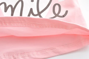 Novonarodené Dievčatká Oblečenie Sady List Topy Ružové Tričko Dlhý Rukáv Geometrické Nohavice hlavový most 3ks Bavlnené Oblečenie, Oblečenie Set sa