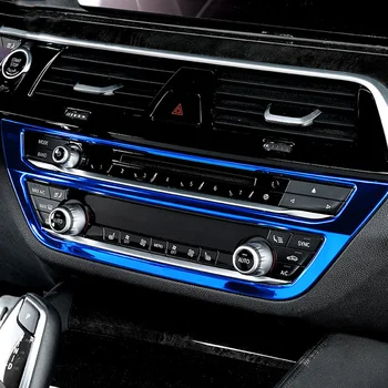 Pre BMW 5 Series G30 2017 2018 2019 2020 Auto Príslušenstvo, Centrálne Ovládanie Klimatizácie Tlačidlo CD Dekorácie Panel Výbava Kryt
