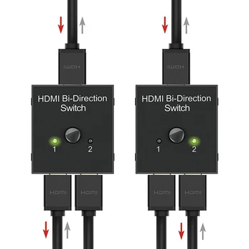 4K UHD HDMI Rozbočovač HDMI Prepínač Prepínač 1X2 2X1 Split 1: 2 Z Zosilňovač 1080P 4Kx2K HDMI Prepínač 2 Porty Bi-directional