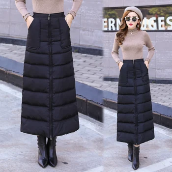 HAYBLST Značky Žena Sukne 2020 Nové Jeseň Zima Dolu Sukne Dámske Plus Veľkosť Oblečenie kórejský Štýl Vysoký Pás Vetrolam Oblečenie
