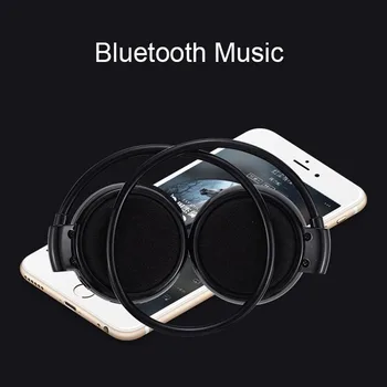Bezdrôtový Bluetooth Headset Vodotesné Mini Športové 3D Stereo Surround Slúchadlá na MP3 Prehrávač Hudby Micro SD Kartu s Mic