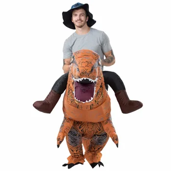 Nový štýl T-REX dinosaura Nafukovacie kostým na Karneval deň Dospelých Maškarný Kostým Halloween kostým