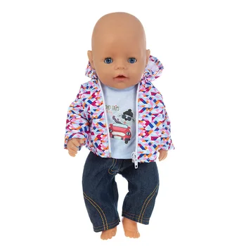 2020 Nové Zvonenie nadol bunda Doll Oblečenie vhodné Pre 18 palcov/43 cm narodil baby Doll oblečenie reborn Bábiky Príslušenstvo