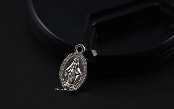 Drobné Antické Bronzové Katolíckej náboženskej Darčeky Panny Márie a božského Srdca Zázračnú Medailu svätého Medaila Kúzlo náramok pre