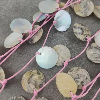 Móda shell korálkový náhrdelník seashell choker Pre Ženy populárne Prírodné Shell Náhrdelník Žena Pláži Šperky