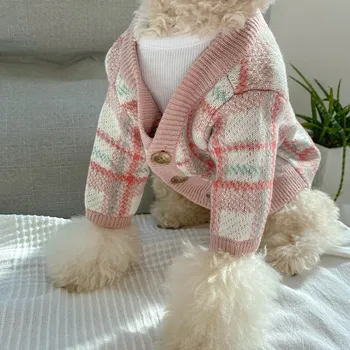 Pes Pruhovaný Sveter Stožiare, Psie Oblečenie V Zime Teplé Psa Bunda Bavlna Psa Kabát Chihuahua Pre Malé Šteňa Psa Vonkajšie Hoodie