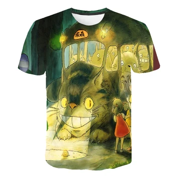 Deti T shirt Dievčatá Oblečenie Harajuku Tričko Štúdio Ghibli Totoro Miyazaki Ullzang Grafické T-shirt Legrační Karikatúra Deti clothin