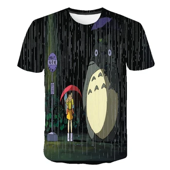 Deti T shirt Dievčatá Oblečenie Harajuku Tričko Štúdio Ghibli Totoro Miyazaki Ullzang Grafické T-shirt Legrační Karikatúra Deti clothin