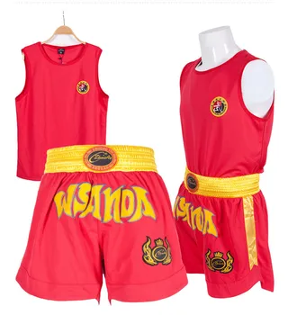 Deti, Dospelí, Priedušná Box Uniformy MMA Muay Thai Šortky, Tričká Bojových Umení Fightwear Oblečenie Oblečenie Set sa DCO