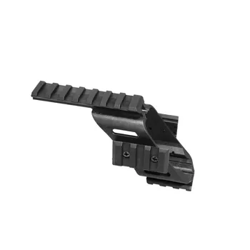 Univerzálny Taktický AEG Pištole Plastových Polymérov Base Quad Picatinny Rail Pohľad Laser osvetlením Rozsah Mount Pre Glock 17 5.56 1911