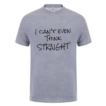 Ja Si Dokonca Myslím, Rovno Gay Pride Humor Funny T-Shirt Mužov Bavlna, Krátky Rukáv, golier Posádky Krku Lesbičky, Bi LGBT T Košele Tričko Tee