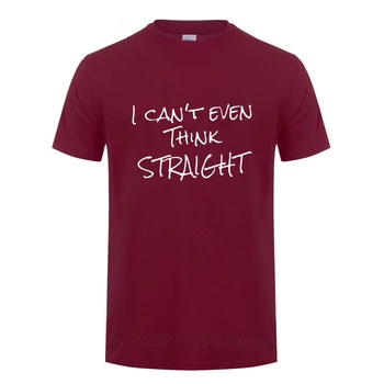 Ja Si Dokonca Myslím, Rovno Gay Pride Humor Funny T-Shirt Mužov Bavlna, Krátky Rukáv, golier Posádky Krku Lesbičky, Bi LGBT T Košele Tričko Tee