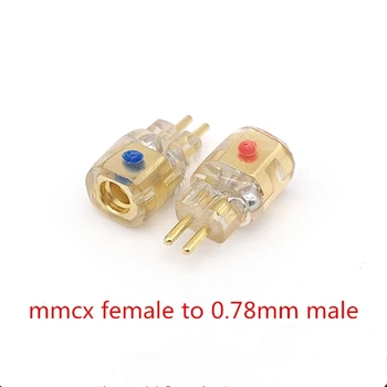1 pár MMCX na 0.78 mm pin slúchadlá Pripojte konverzný hlavu upgrade line pin konverzie bezstratový prenos adaptéry