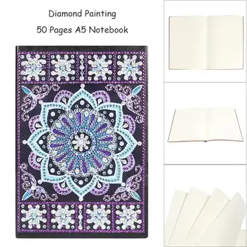 Osobné DIY Špeciálne Tvarované Diamond Maľovanie na 50 Listov Študentov A5 Notebook bez Linky Kancelárske potreby, Farebné za Dary