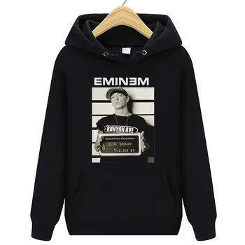 Eminem s Kapucňou, Muži Móda Harajuku Pulóver Hip Hop Dlhý Rukáv Ullzang Mikina Top 3d Dropshipping