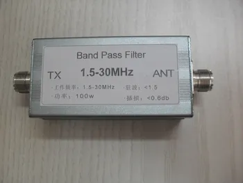 Krátkovlnné Pásmového Filtra 1.5-30MHz BPF Pásmového Filtra na Zlepšenie Anti-interferencie Schopnosť Rádio